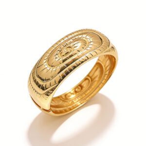 Solar Crest Signet Ring