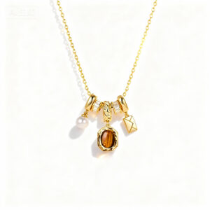 Golden Charm Story Necklace