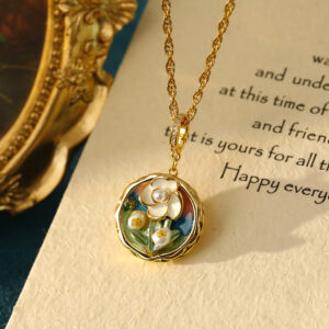 Enchanted Garden Resin Flora Pendant