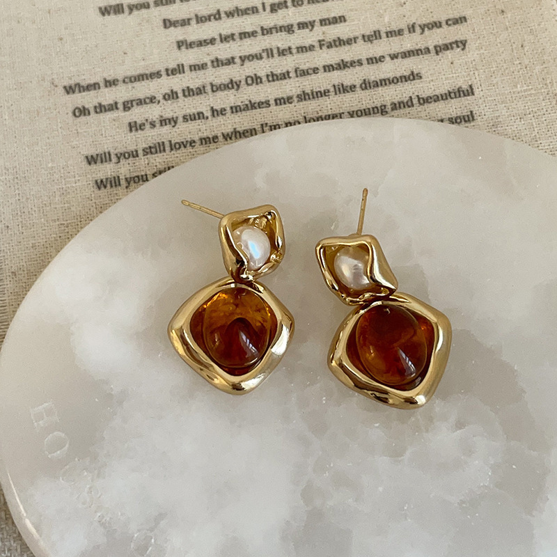 The Molten Amber Studs - Image 2