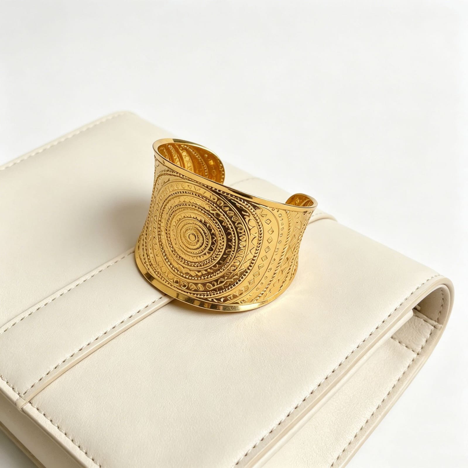 The Moroccan Ornate Gold Filigree Cuff - Image 2