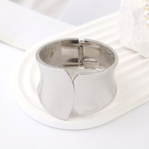 The Concave Flared Silver Cuff