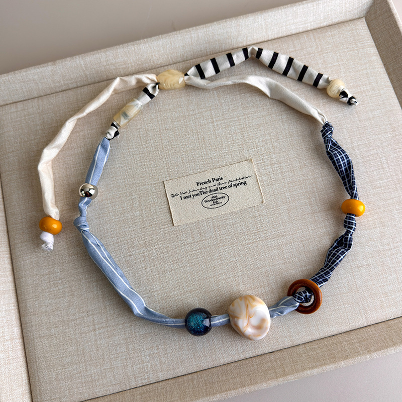 Chunky Ocean Ceramic Necklace - Image 2